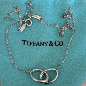 Tiffany & Co. Elsa Peretti Double Loop Necklace Sterling Silver